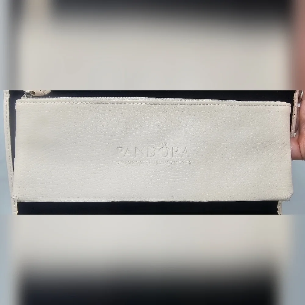 Pandora Unforgettable Moments Leather Travel Jewelry Case Clutch Wallet New READ